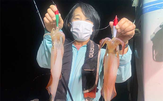 【玄界灘】夜焚きイカ最新釣果　平均60匹前後で釣る人100匹超え