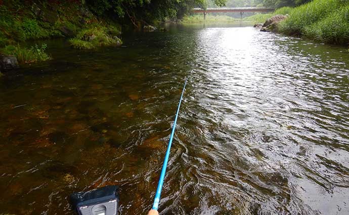 埼玉県で子供と一緒に清流エサ釣り満喫　婚姻色に染まる美しい魚と対面