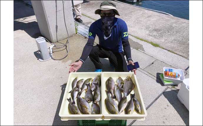 【愛知】沖のエサ釣り最新釣果　超大物イシナギ狙いで50kg級頭に7匹