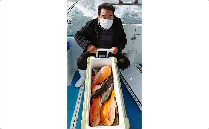 【玄界灘】沖のエサ釣り最新釣果　エビラバで91cm8.5kg大ダイ浮上