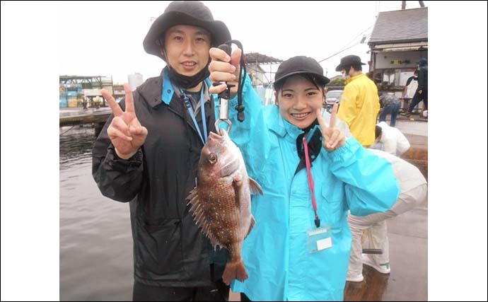 陸上型海水管理釣り場でファミリー笑顔　常連は圧巻のマダイ＆青物釣果