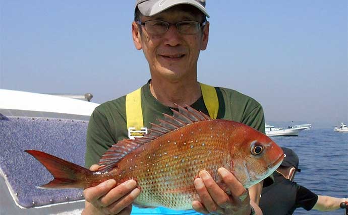 東京湾コマセマダイ釣り活況　乗っ込みの波到来で数・型も納得の釣果