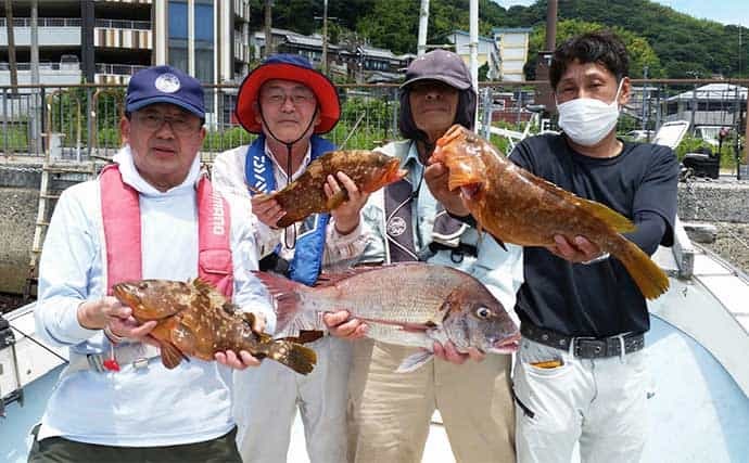 【福岡】沖釣りの最新釣果　タイラバで大ダイ90cm筆頭に型揃いでゲット