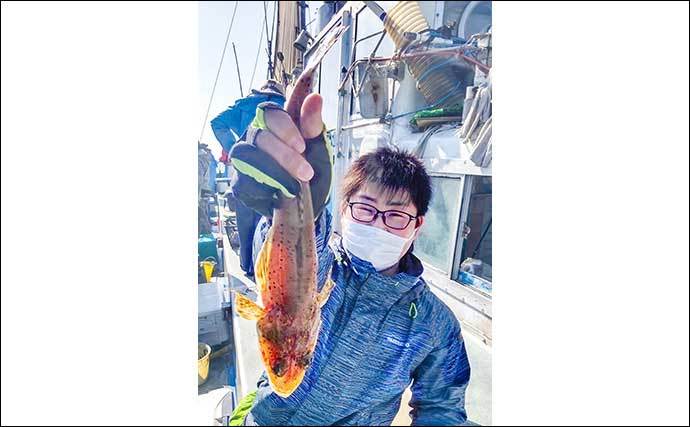 船カサゴ釣り25cm頭に41匹の数釣り成功　「ハワセゆる引き」が的中