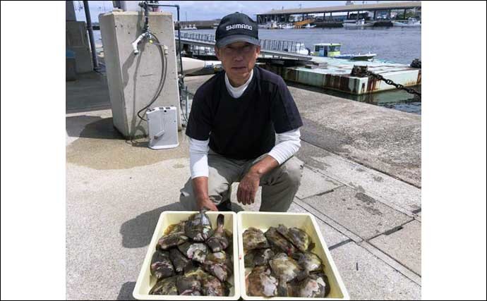 【愛知・三重】沖のエサ釣り最新釣果 イサキやカワハギ船で良型続々