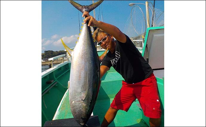 コマセマグロ船で23kgキハダ顔出し　上のタナ狙い＆置き竿釣法が奏功？