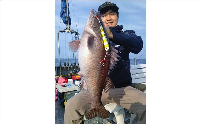 【福井・石川】沖釣り最新釣果　スロージギングで9.3kg頭にアラ好捕