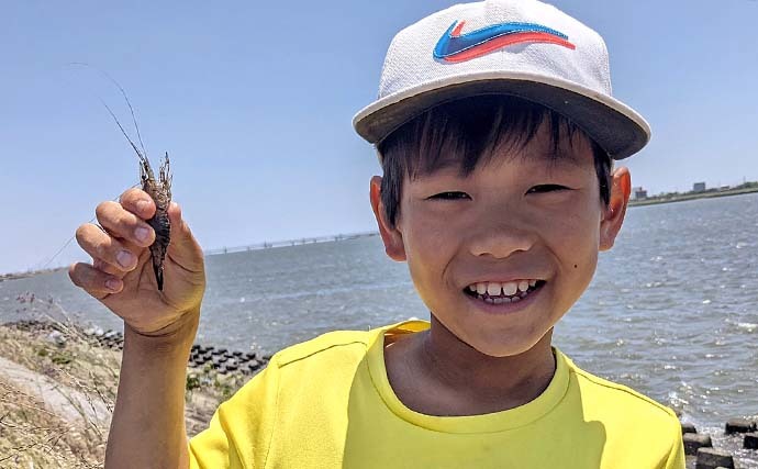 木曽三川河口でテナガエビ釣り満喫　ファミリーで楽しみトップ25匹