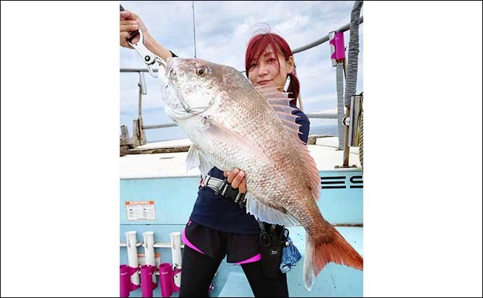 【福岡】オフショアルアー最新釣果　タイラバ＆SLJでマダイ中心に多彩