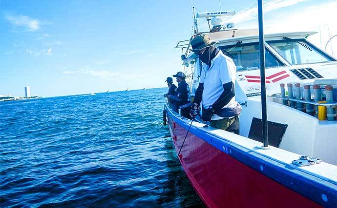 タイラバで70cm大型マダイ浮上に満足　超微速でのタダ巻きにヒット