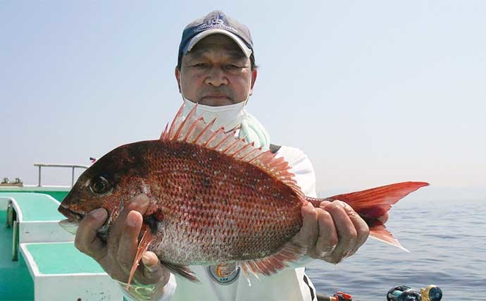 東京湾コマセマダイ釣り活況　乗っ込みの波到来で数・型も納得の釣果