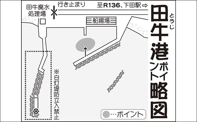 漁港でのチョイ投げ釣りで15cm頭にシロギス7尾 根際狙い撃ちが奏功