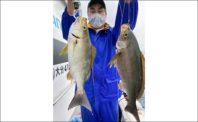 【大分・熊本】沖釣り最新釣果　イサキ五目釣り好ゲストに大型イシダイ