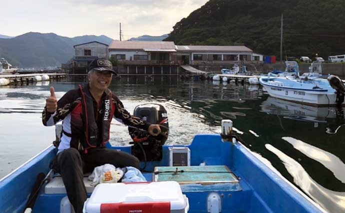 船キス釣りで大型乱舞 尺超えに25cm級ダブルなど満喫【大分・蒲江】