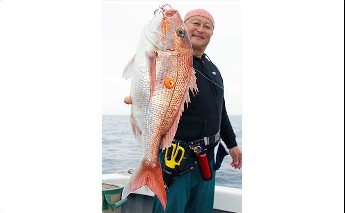 乗っ込みマダイをタイラバで攻略　キモは産卵を意識したマダイの動き