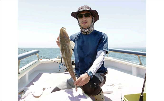 東京湾の船マゴチ釣りでトップ8尾　サオ頭は「ハゼエサ」を使用