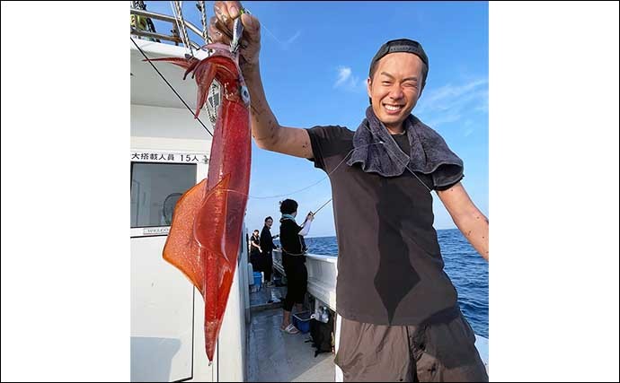 【長崎・佐賀】沖釣り最新釣果　夜焚きイカ釣りで良型が続々