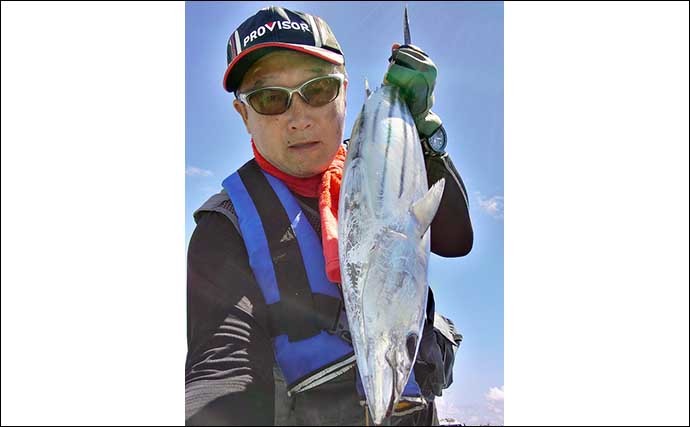 金洲遠征船でカツオ快釣　「オキアミ型ワーム」でも本命連続ヒット