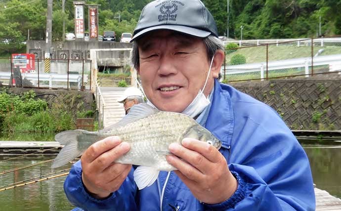 初夏のヘラブナ釣り堪能　エサ決まると良型連発【大阪・FC竹の内】