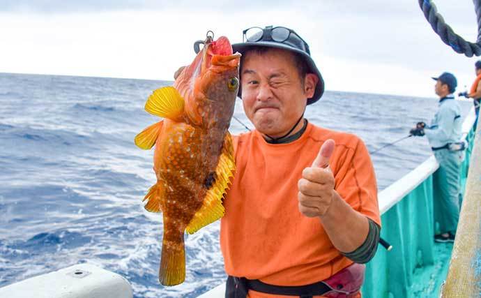 三重のタイラバ釣行でアヤメカサゴにキジハタ　釣果の秘訣は食わせの間