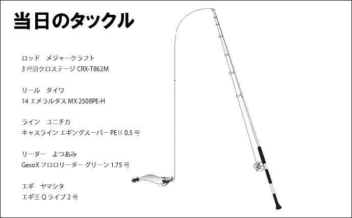 秋の『新子』アオリイカシーズンスタート　2日間のエギングで12杯