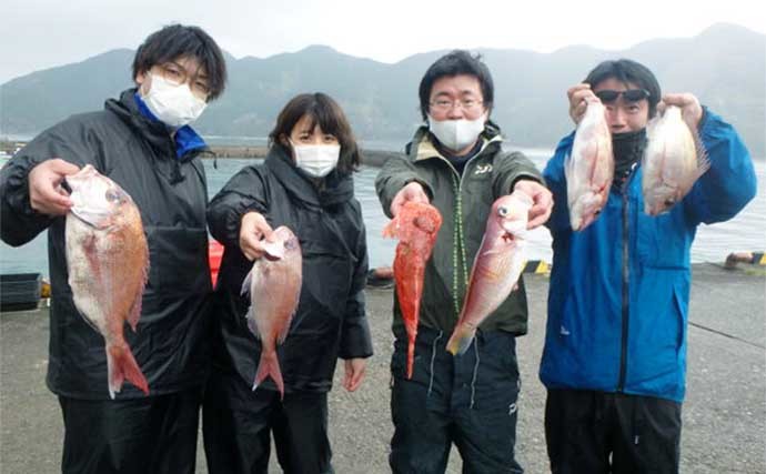 【愛知・三重】沖釣り最新釣果　タイラバで乗っ込みマダイ本格化