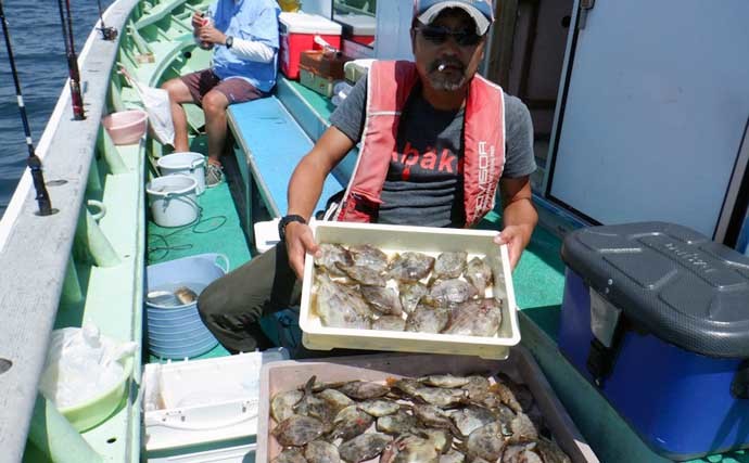 【愛知】沖のエサ釣り最新釣果　タチウオ＆カワハギで数釣り好機到来