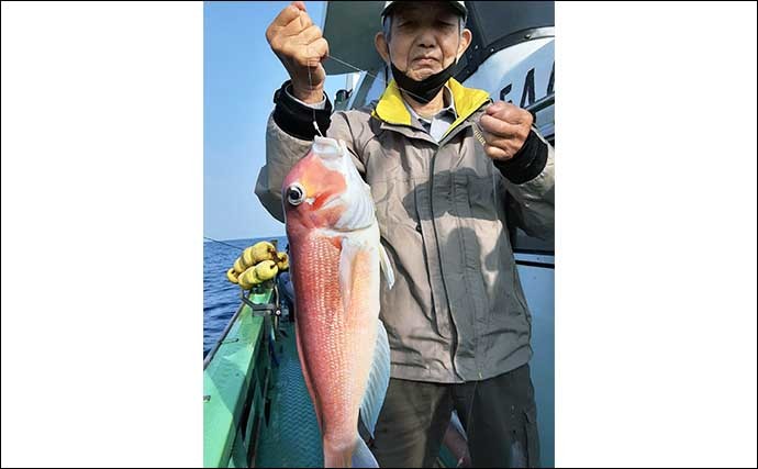 【福岡】沖釣り最新釣果　五目釣り・タイラバ・テンヤで良型マダイ好調