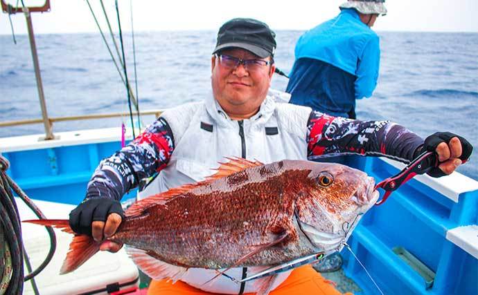 金洲のタイラバ＆ジギング釣行でマダイにブリ　大物釣りのメッカを堪能