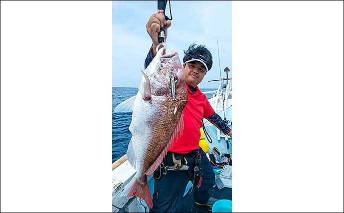 沖のルアーフィッシング満喫　イカもマダイも良型続々【山口・長門】