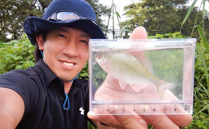 初心者同行のタナゴ釣りを満喫 気温も釣果も激アツでアテンド成功？