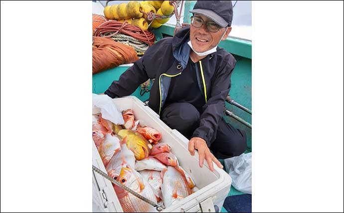 【福岡】沖釣り最新釣果　落とし込みで大型マダイにヒラマサ数釣りも