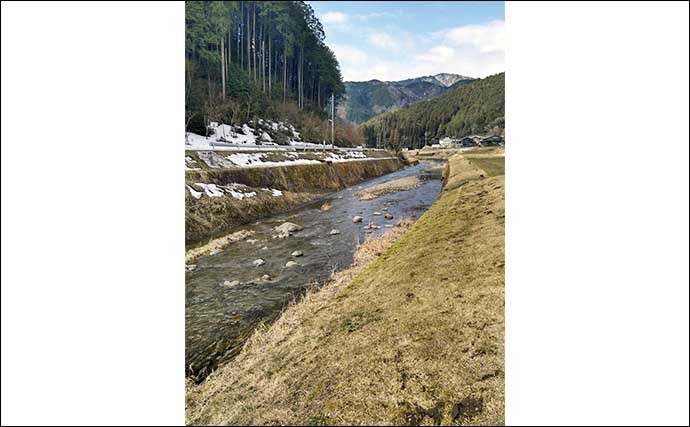 渓流エサ釣りでアマゴ30匹超え　「アマゴ起こしの水」で本番突入か？