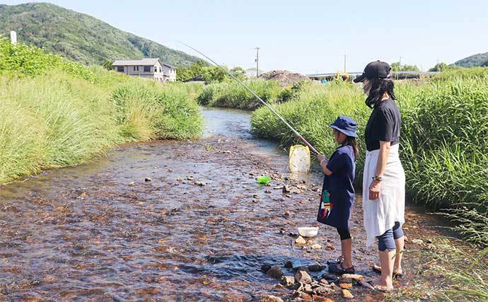 夏の風物詩の小アユ釣りで96匹　まだまだ不調も拾い釣りで今後に期待