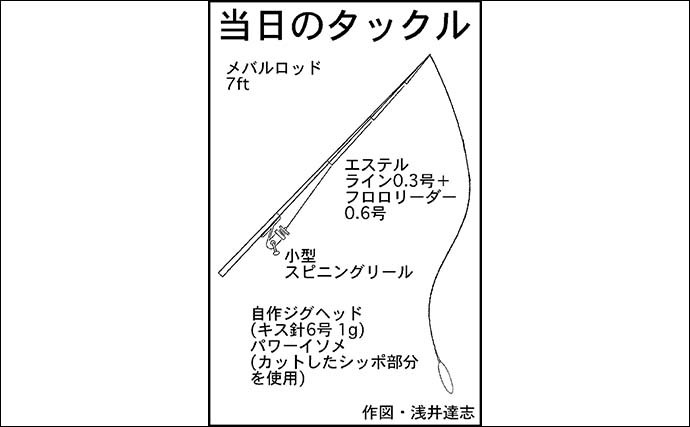 四日市港の激ムズ「マイクロアジング」で18匹　即席極小ジグヘッドで攻略