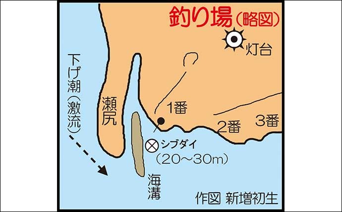 夜の沖磯「ブッ込み釣り」で53cm頭にシブダイ連打に満足【鹿児島】