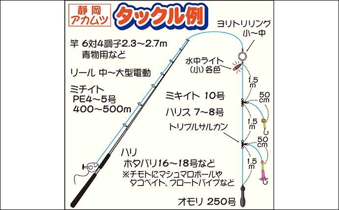 【遠州灘2021】アカムツ釣り攻略 基本タックル・釣り方・最新の釣況