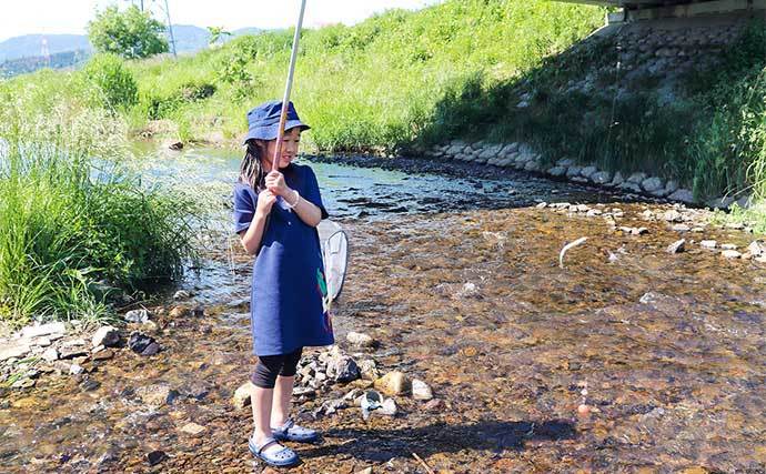 夏の風物詩の小アユ釣りで96匹　まだまだ不調も拾い釣りで今後に期待