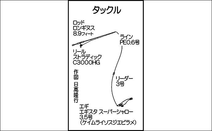 夜の陸っぱりエギング釣行で1.4kgアオリイカ　潮流れある場所でヒット