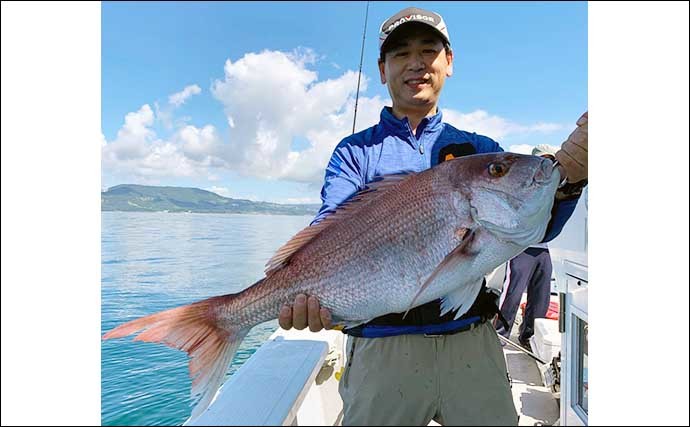 【大分・熊本】沖釣り最新釣果　タイラバ＆テンヤで良型マダイ順調