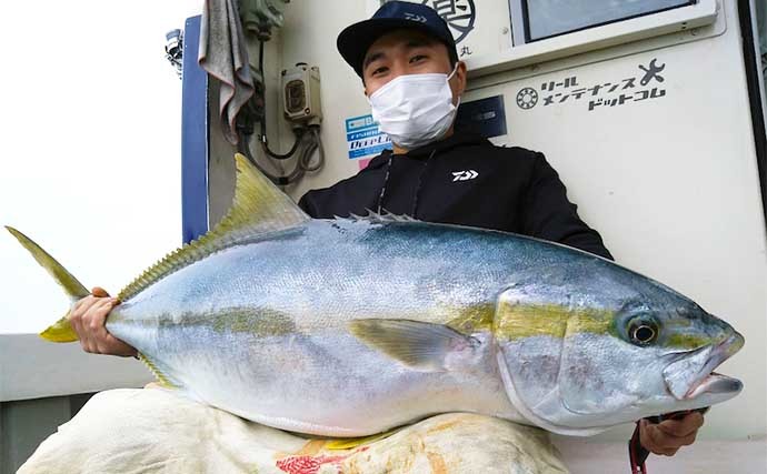 【響灘】沖釣り最新釣果　夜焚きイカはシーズン前で数伸びずも良型中心