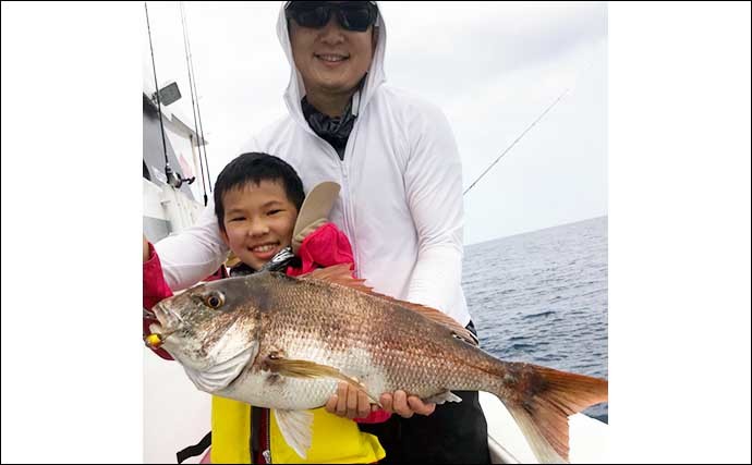 【福岡】沖のエサ釣り最新釣果　ひとつテンヤで好ゲスト含めマダイ良好