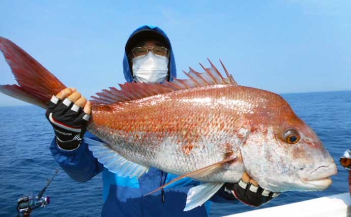 【福岡】沖釣り最新釣果　落とし込みで大型マダイにヒラマサ数釣りも