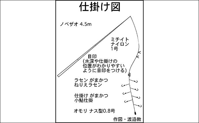 シーズン初の小アユ釣り満喫　夕方から群れ接岸し入れ食いに