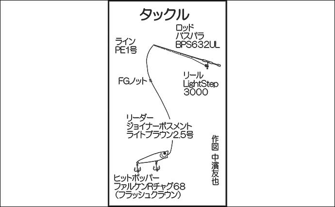 境水道チヌトップゲームで35cm本命　アクションの間の止めを意識し攻略