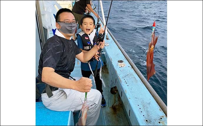 【玄界灘】夜焚きイカ釣り最新釣果　好調継続で釣る人3ケタも