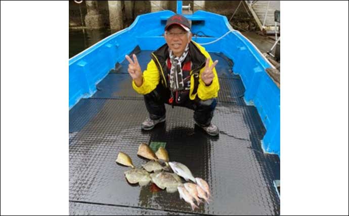 【三重】カカリ釣り最新釣果　年無しクロダイに良型カワハギも顔出し