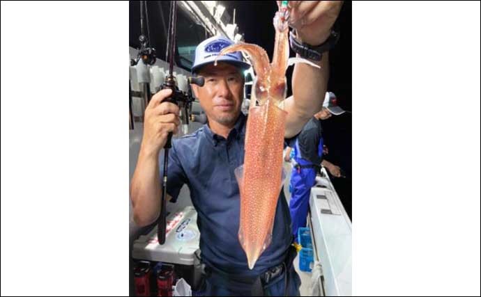 【石川・福井】イカメタル船の最新釣果　パラソル級頭にマイカ好ヒット