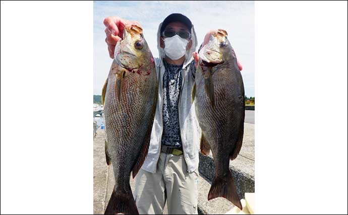 【大分・熊本】沖釣り最新釣果　62cmの特大尾長グロ（グレ）堂々浮上