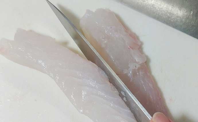 釣魚レシピ：オオモンハタの霜降り　熟成魚の食感を再生させる方法とは？